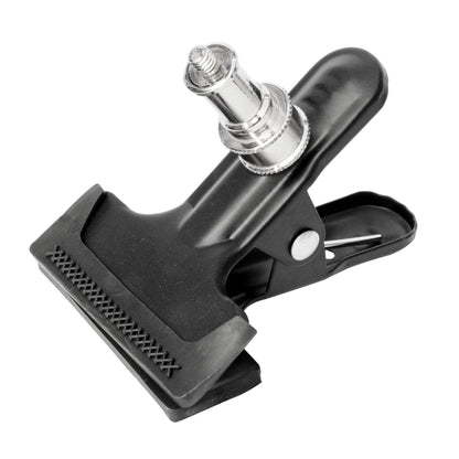 Spring Clip with Spigot (1/4 Thread) Three-Quarter Front View