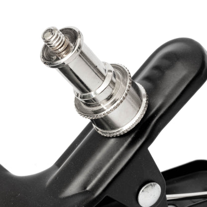 Spring Clip with Spigot (1/4 Thread) - Close-up of 5/8-inch stud