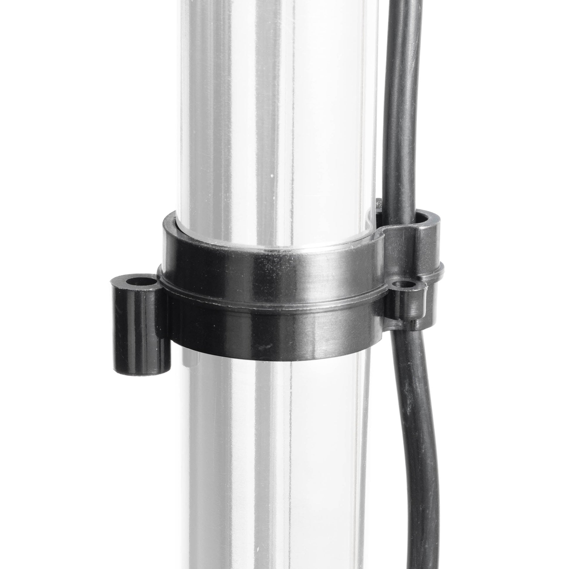 PixaPro C-Stand Cable Clip mounted to a stand holding a power cable