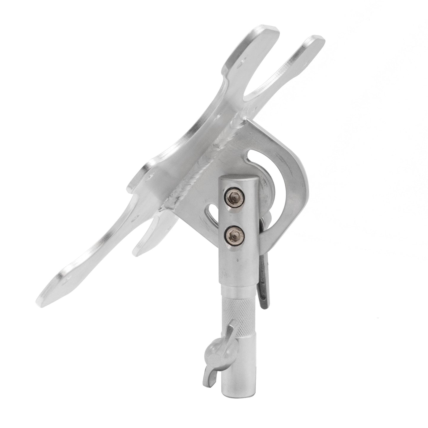 PiXAPRO 200x200mm VESA Mount Monitor Bracket with Baby Receiver (Three-Quarter Back View)
