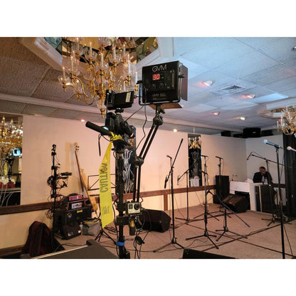 Pixapro Double-Articulated Extension Arm  being used on-set