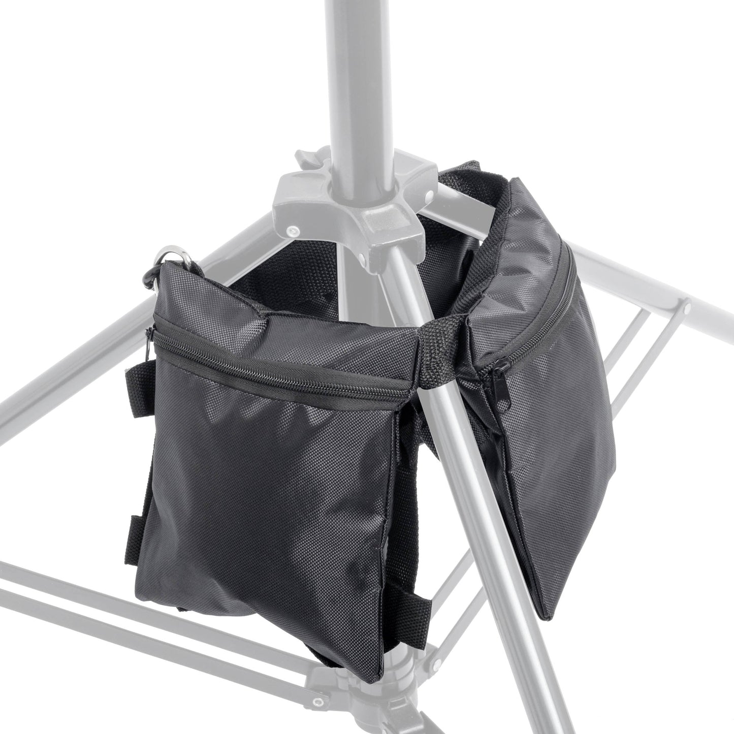 PiXAPRO Three-Way Sand Bag placed over the legs of a light stand