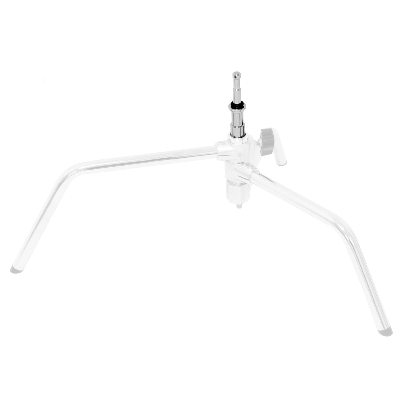 PiXAPRO Junior To Baby-Pin Adapter inserted  into the legs of a turtle-based C-Stand