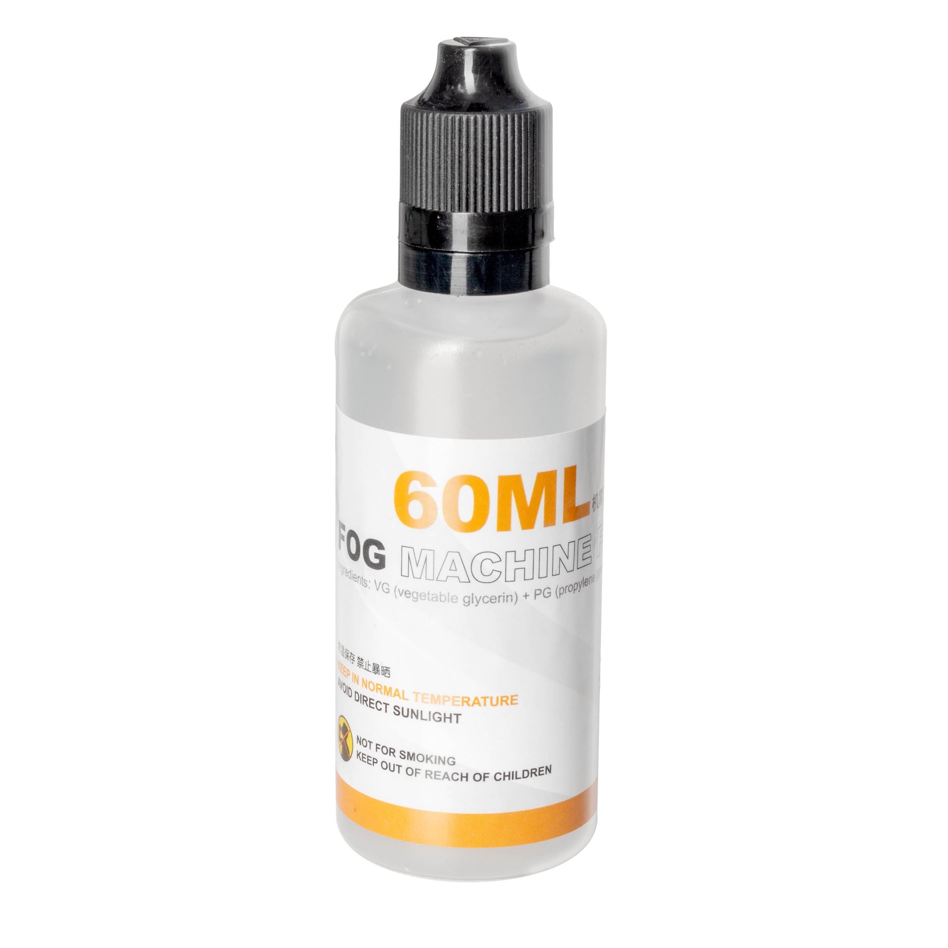 A Single 60ml bottle of Lensgo Fog Machine Fluid