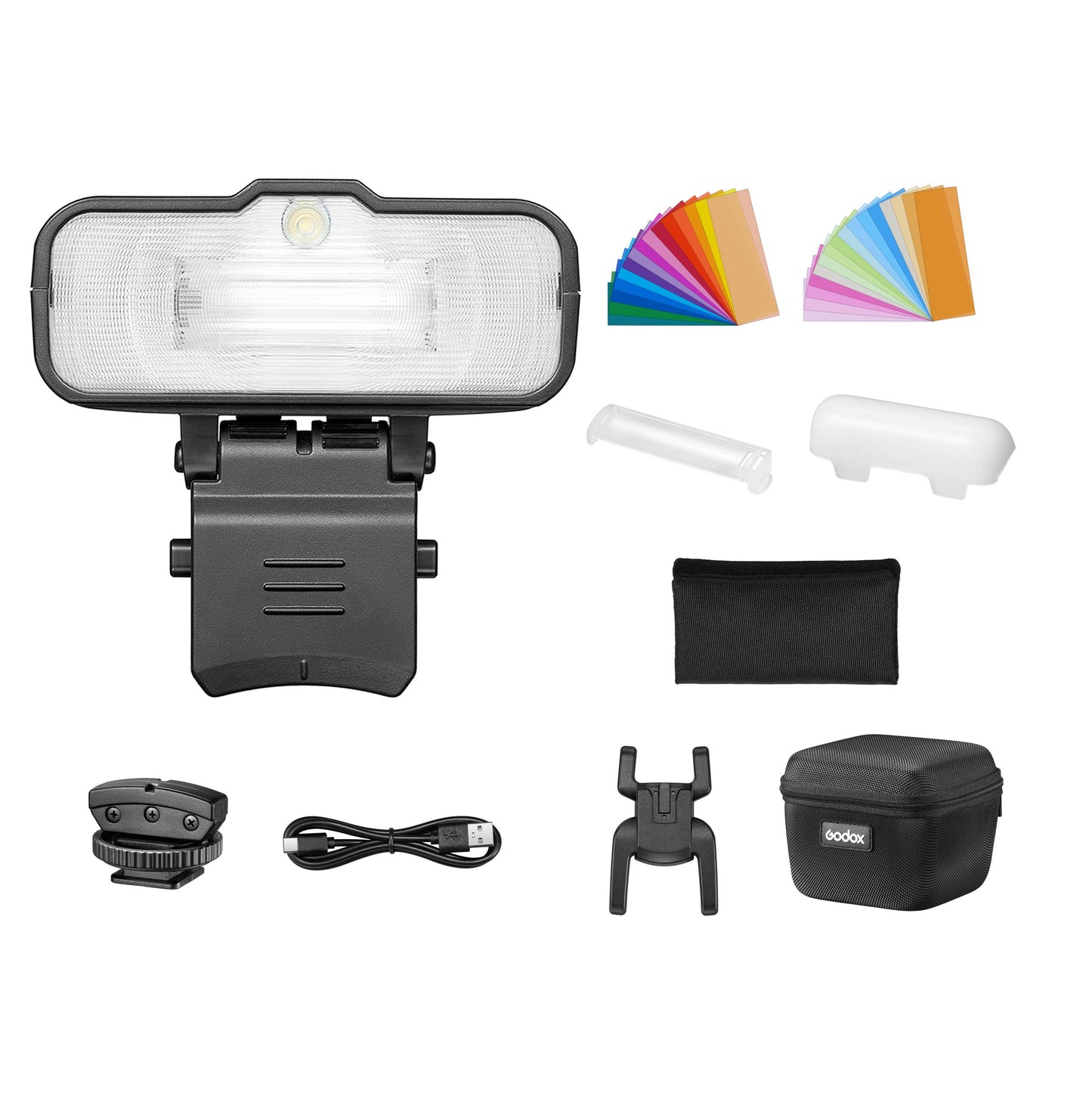 Godox MF12 Single Mini Macro  Photography Flash Box Content