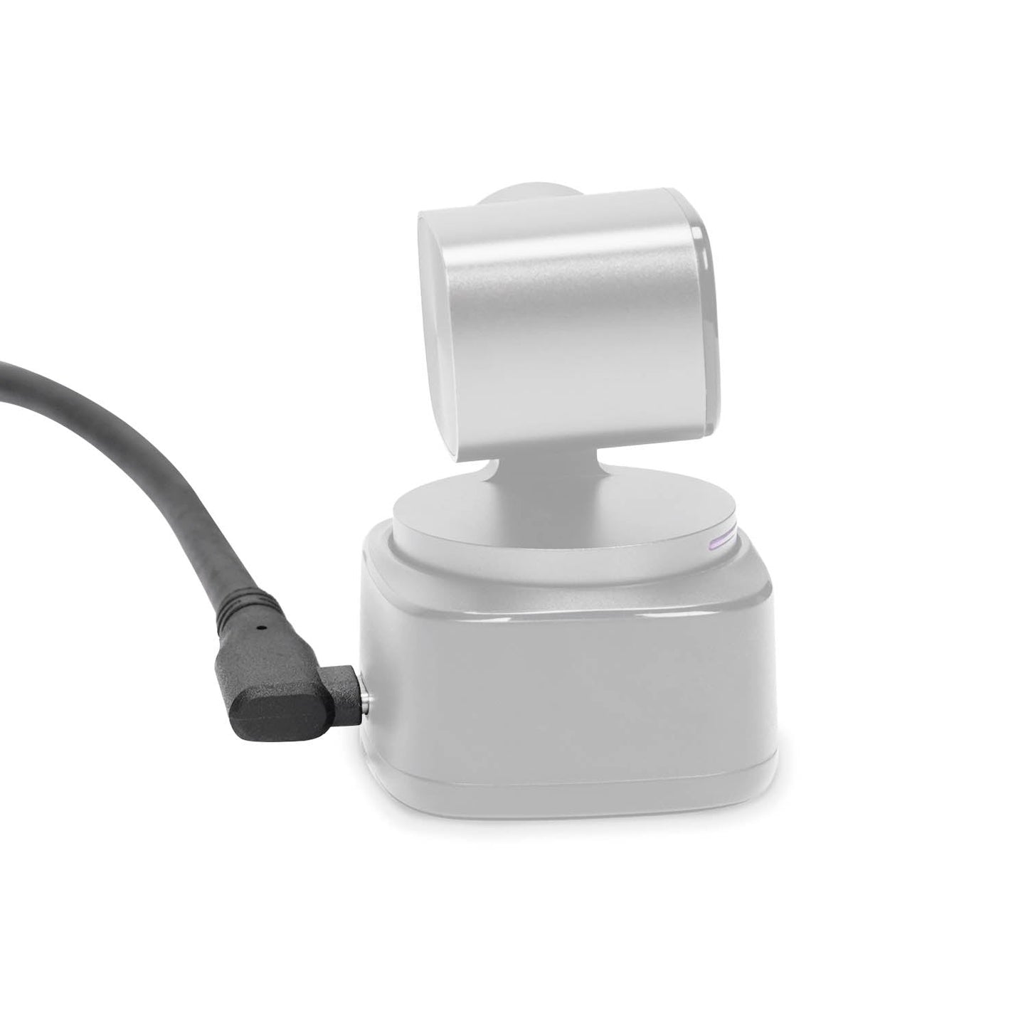 OBSBOT 5m USB-C to USB A Cable Plugged into an OBSBOT Tiny 2 Camera