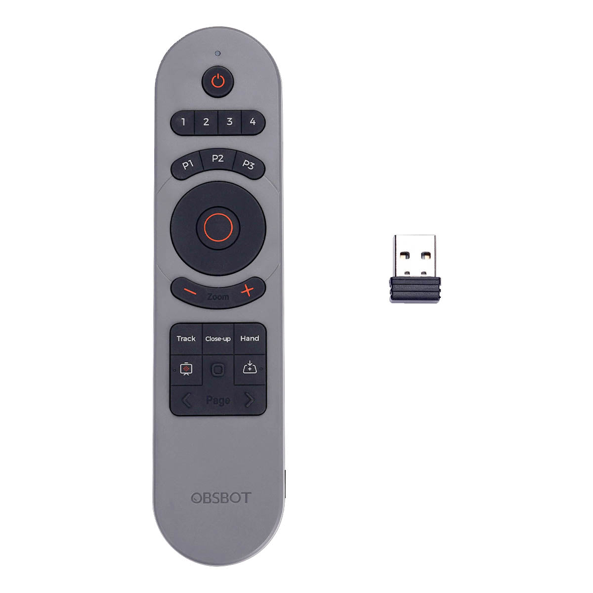 OBSBOT Tiny Smart Remote 2 for OBSSBOT Tiny 2 and Tiny 3-Series PTZ Webcams (ORB-2209-CT)