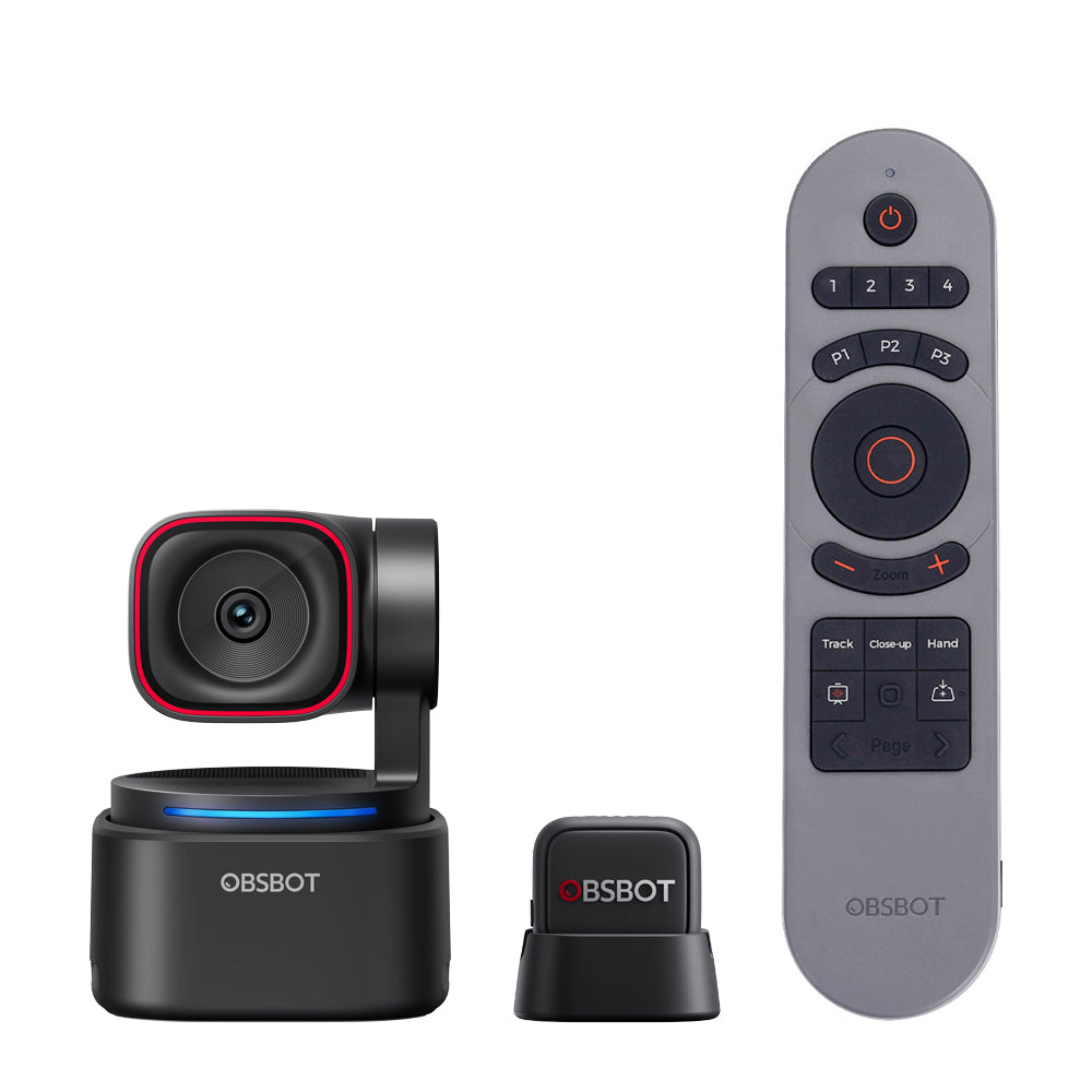 OBSBOT Tiny 3 Lite Streaming Kit with VOX SE Microphone & Smart Remote 2