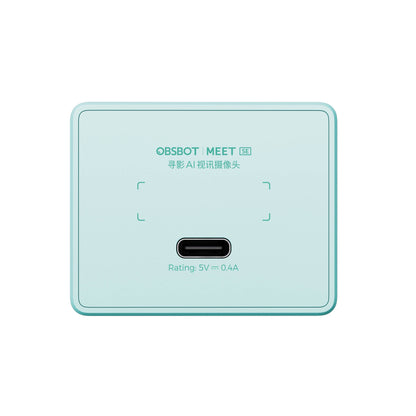 Obsbot Meet SE 1080P AI-Powered Full HD Intelligent Webcam with Auto Tracking in Aurora Green Back View
