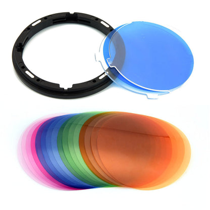 V-11T Color Gel Sheets Light Effects for Round-Head Flash