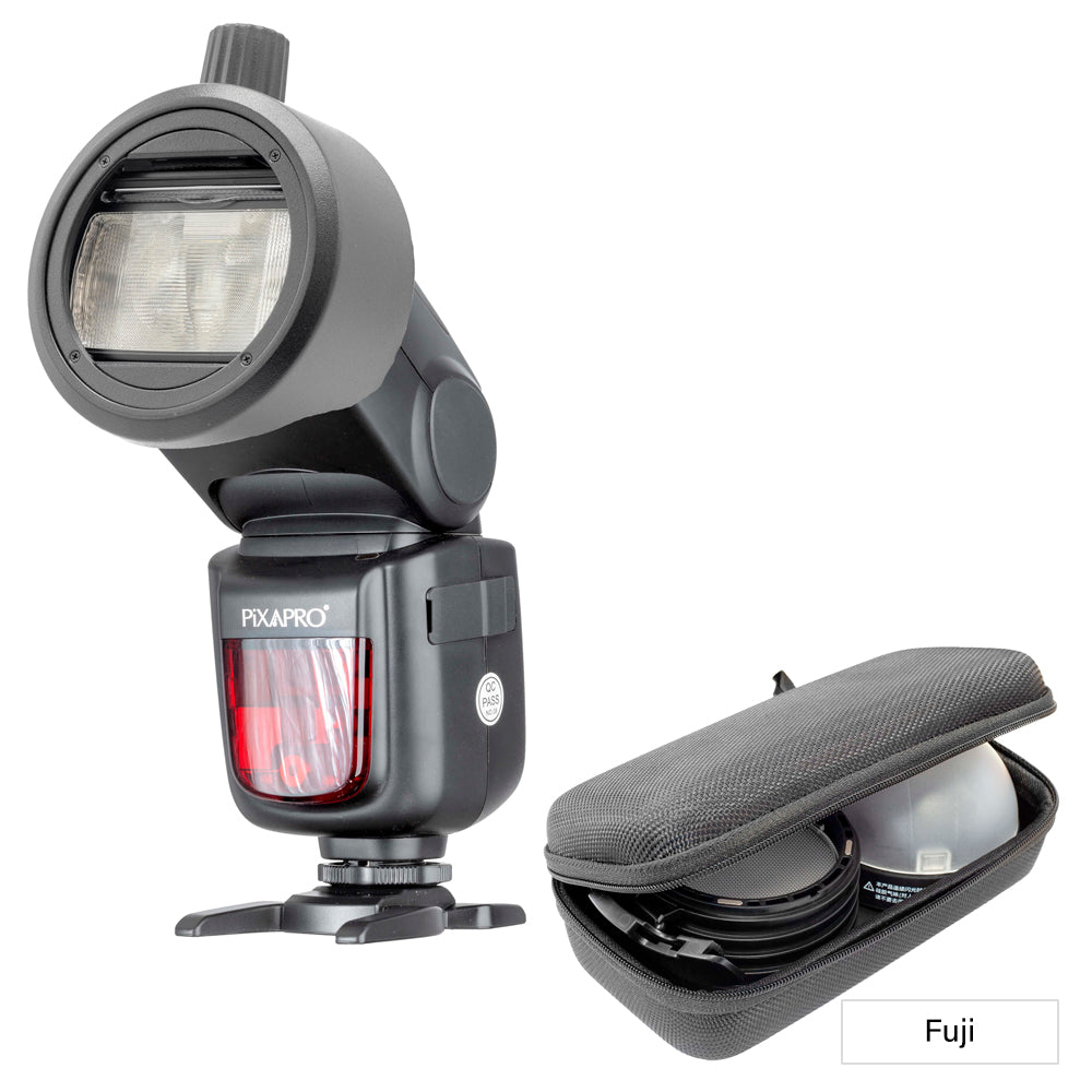 3pcs Kit Li-ION580II Speedlite Light Modifiers and Adapter Ring  - Fuji 