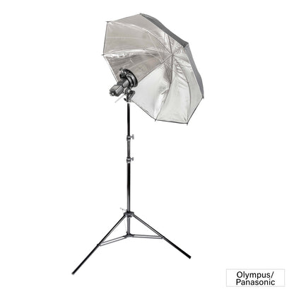 V1 Single Flash Silver Bounce Umbrella Lighting Kit