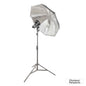 GIO1 Portable Flash Speedlite Umbrella (Black/Silver) Lighting Kit for Olympus and Panasonic