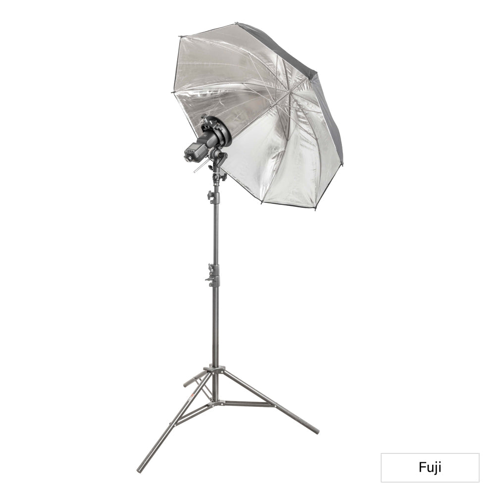GIO1 Portable Flash Umbrella (Black/Silver) Lighting Kit for Fuji