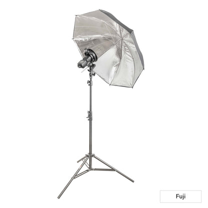 GIO1 Portable Flash Umbrella (Black/Silver) Lighting Kit for Fuji