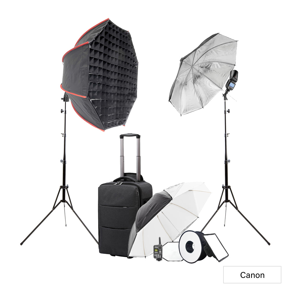 Godox V1 Student Speedlite Lighting Kit with Dual Flash & Modifiers