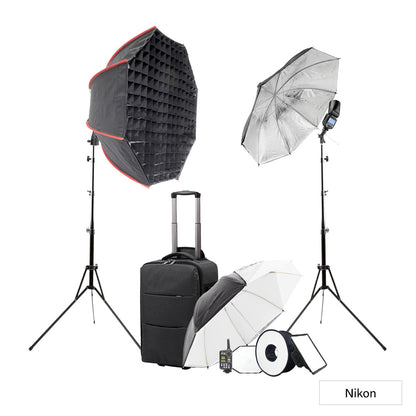 Godox V1 Student Speedlite Lighting Kit with Dual Flash & Modifiers