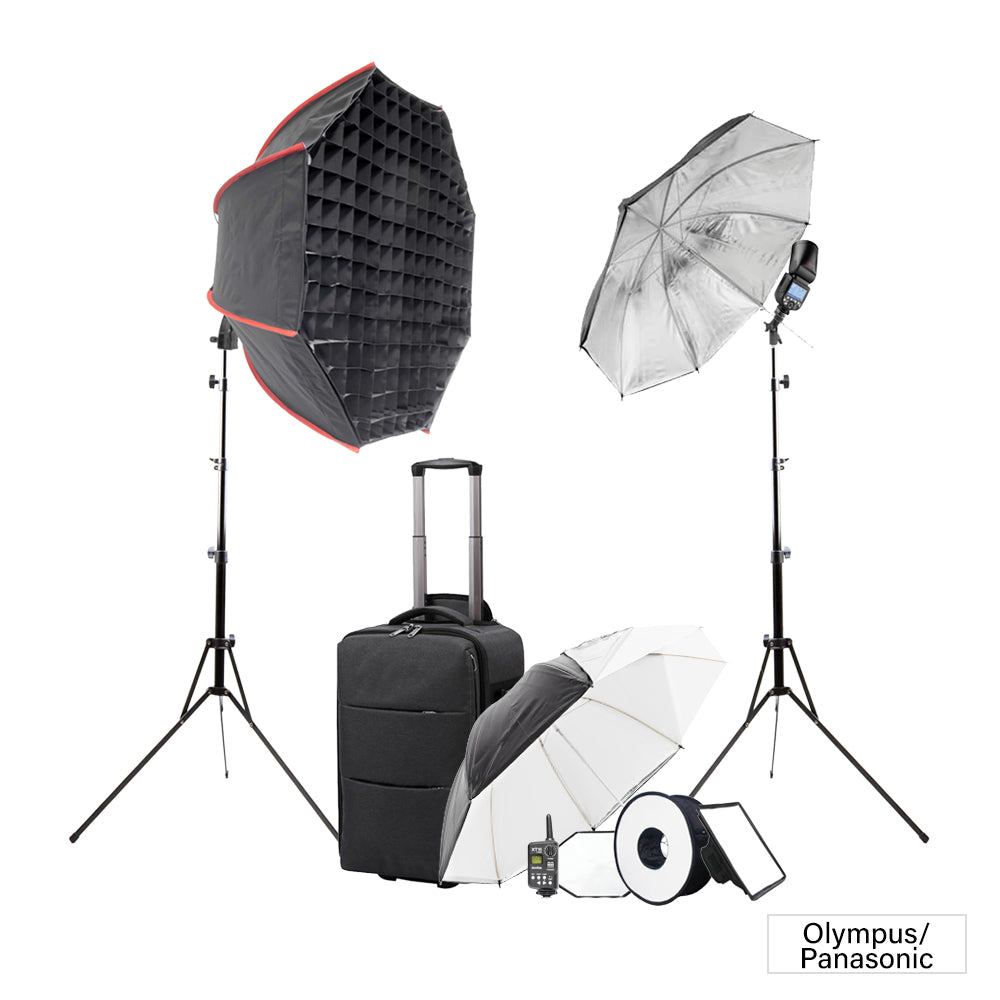 Godox V1 Student Speedlite Lighting Kit with Dual Flash & Modifiers