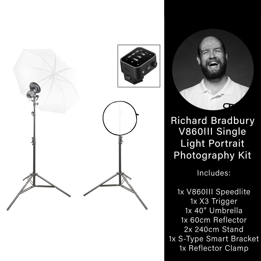 V860III Single Light Budget Portrait Photography Kit