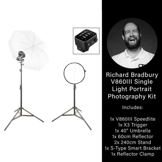 Single Light Budget Portrait Photography Kit with Godox V860III