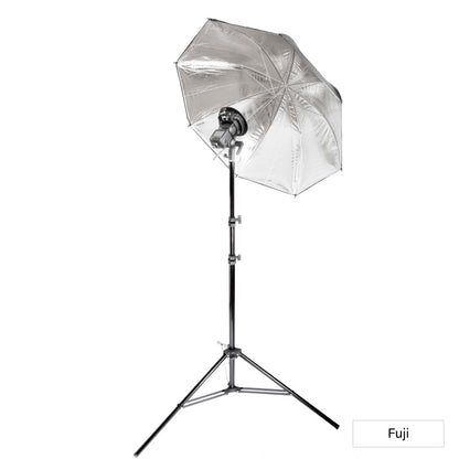 V860III Single Flash Lighting Kit with 40" Silver Bounce Umbrella & Stand
