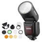 Godox V1Pro On-Camera Speedlite Flash with AK-R1 Accessory Kit for Fuji
