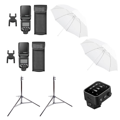 TT685II Off-Camera Student/Beginner Complete Portable Studio Kit Box Content