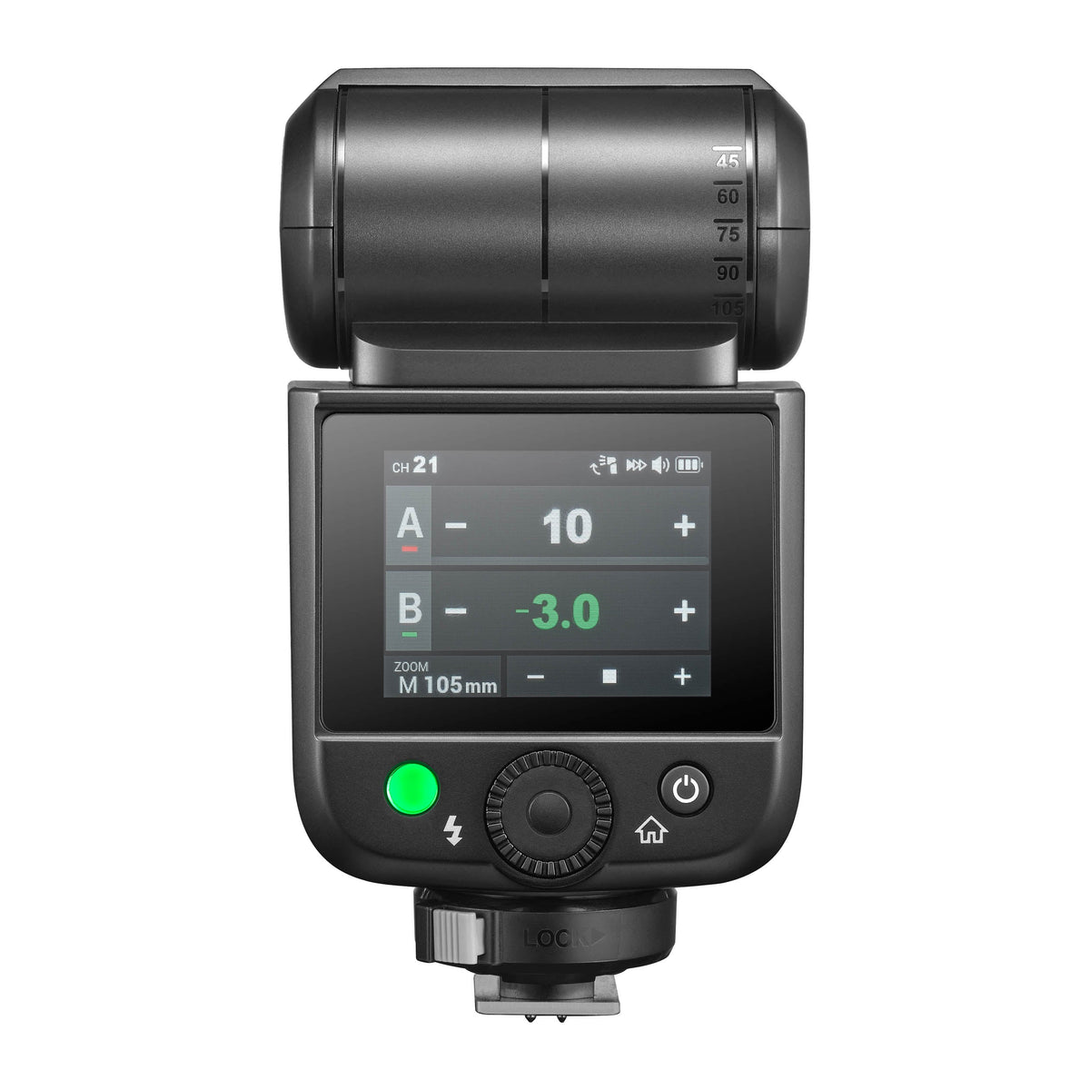 GODOX VING V480C TTL Speedlite With Rechargeable Battery Rear VIew