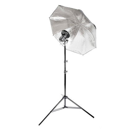 Godox V480 Speedlite Single Flash Photography Lighting Kit with Black/Silver Umbrella