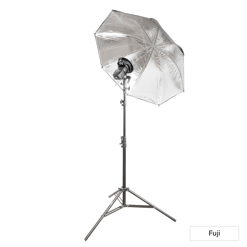 Godox V480 Speedlite Single Flash Photography Lighting Kit with Black/Silver Umbrella Fuji