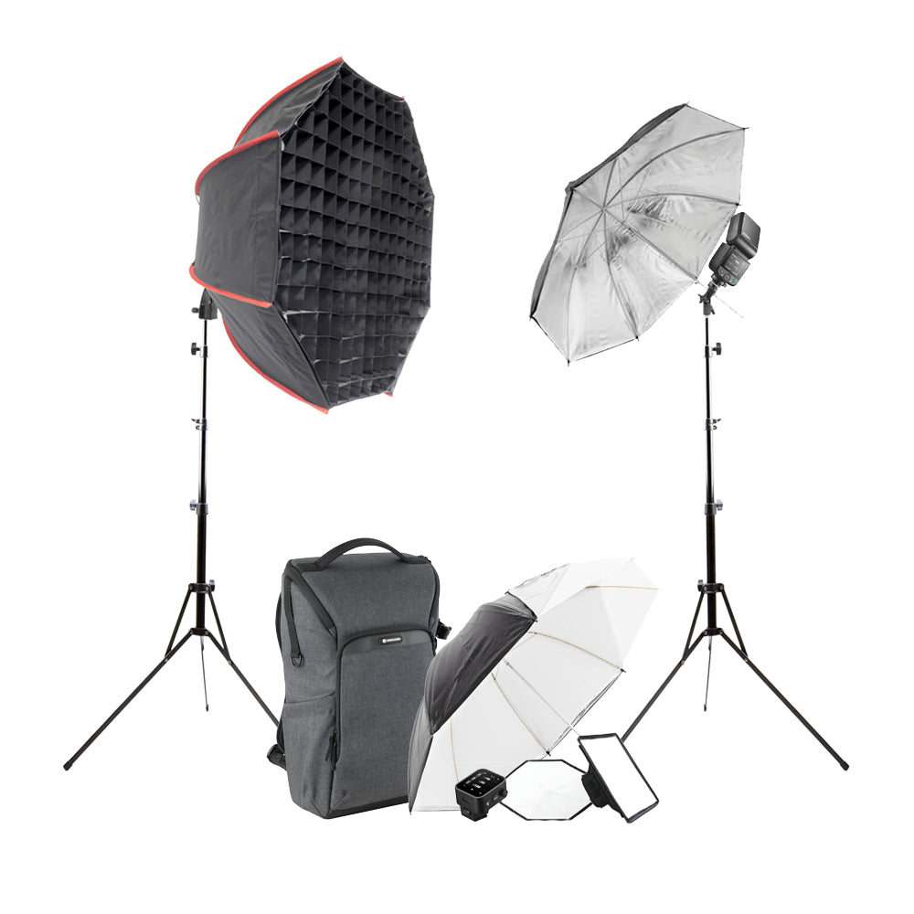 Godox V480 Speedlite Complete Student Photography Bundle Twin Flash Kit