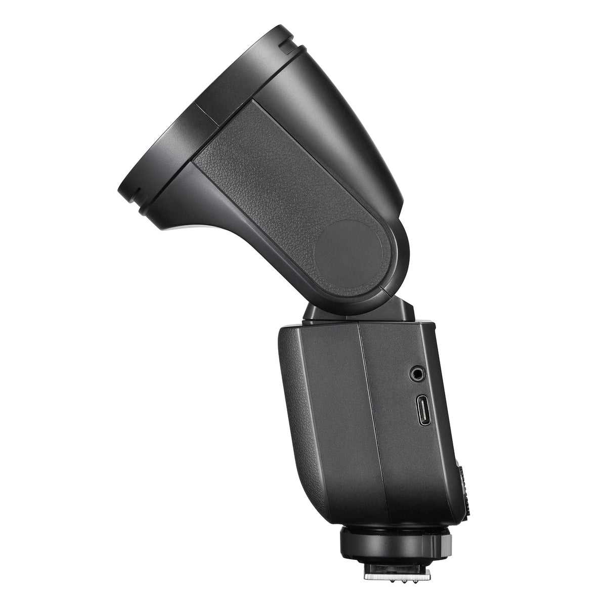 Godox V1 mid (v1mid) Mini Compact Round-Head TTL Speedlite With Touch-Screen Interface Side View