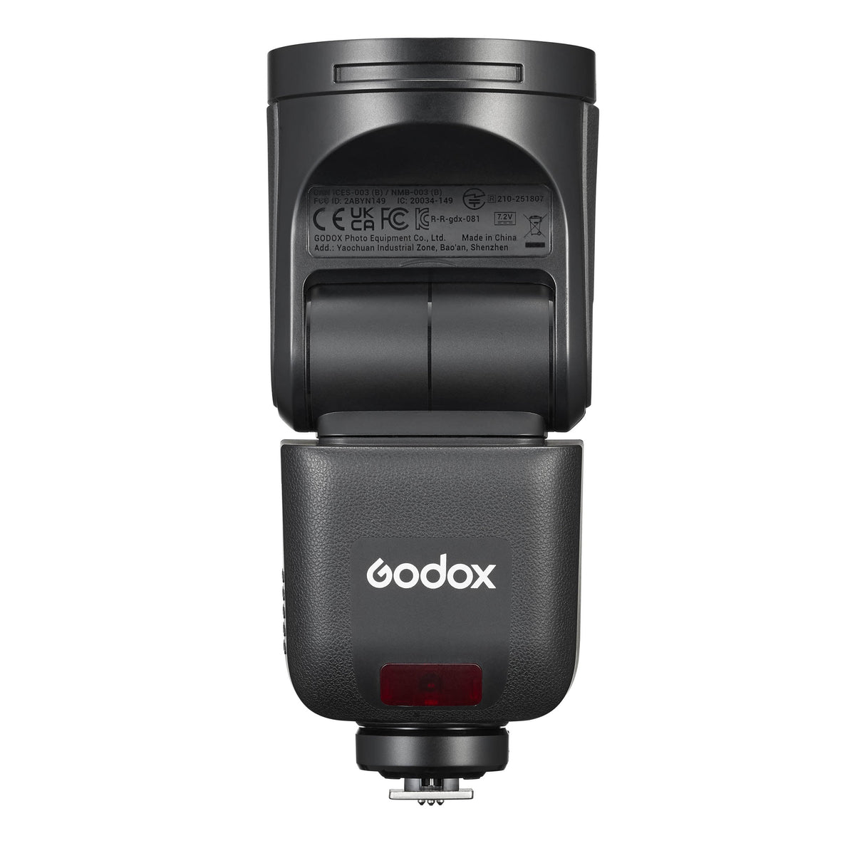 Godox V1 mid (v1mid) Mini Compact Round-Head TTL Speedlite With Touch-Screen Interface Front View