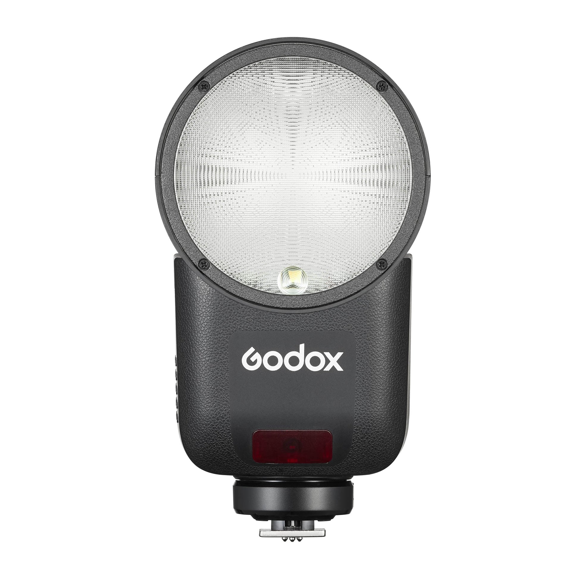 Godox V1mid Mini Compact Round-Head TTL Speedlite With Touch-Screen Interface Front View