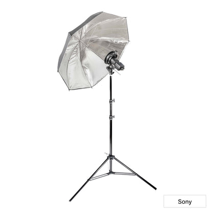 Godox V1mid Flash Speedlite Black/Silver Umbrella Single Lighting Kit