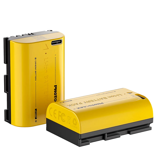 Set of 2 BB-Series LP-E6 2520mAh USB-C Battery for Select Canon Cameras