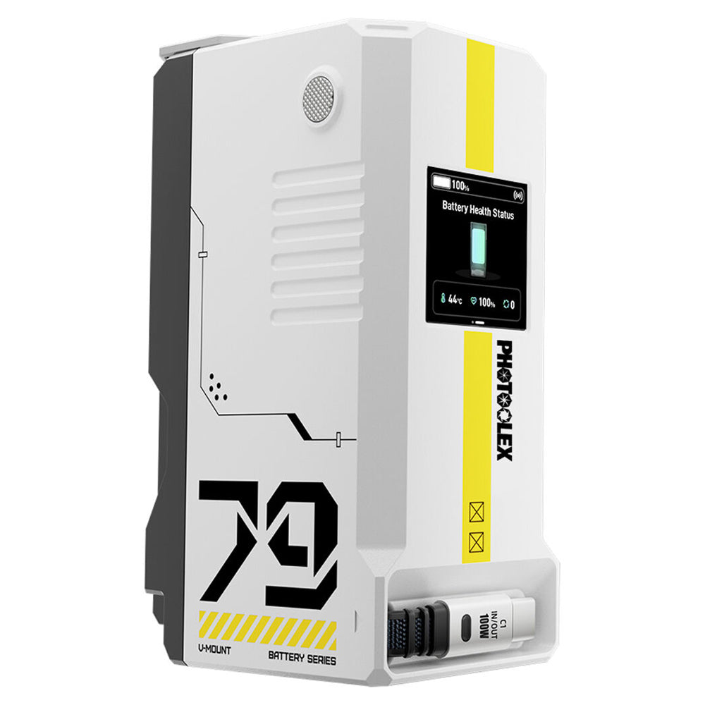 VB79 Pocket V-Mount Battery 79Wh (BS-180-PL) Angled Front View