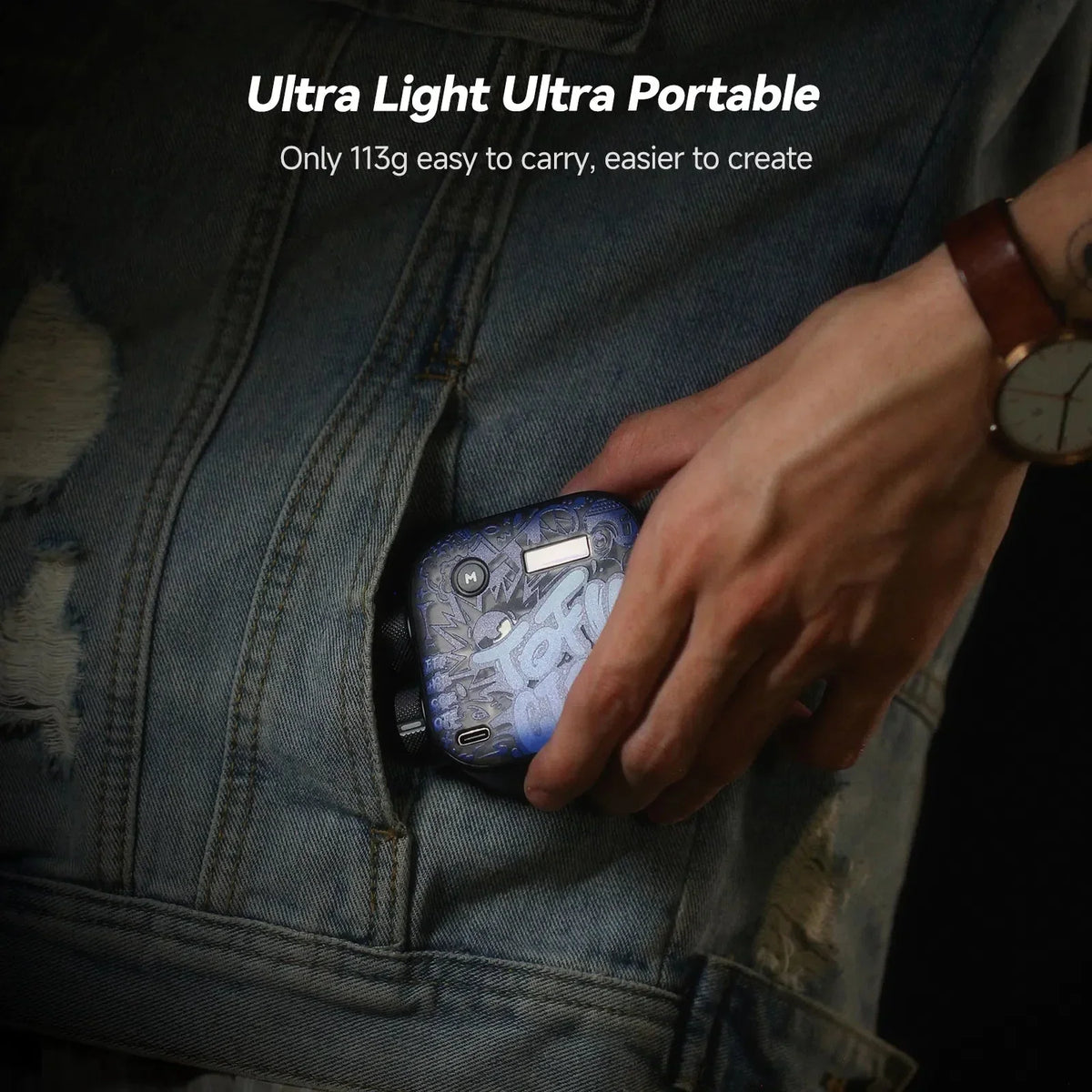 TOFU Black – 6W RGB Pocket Light