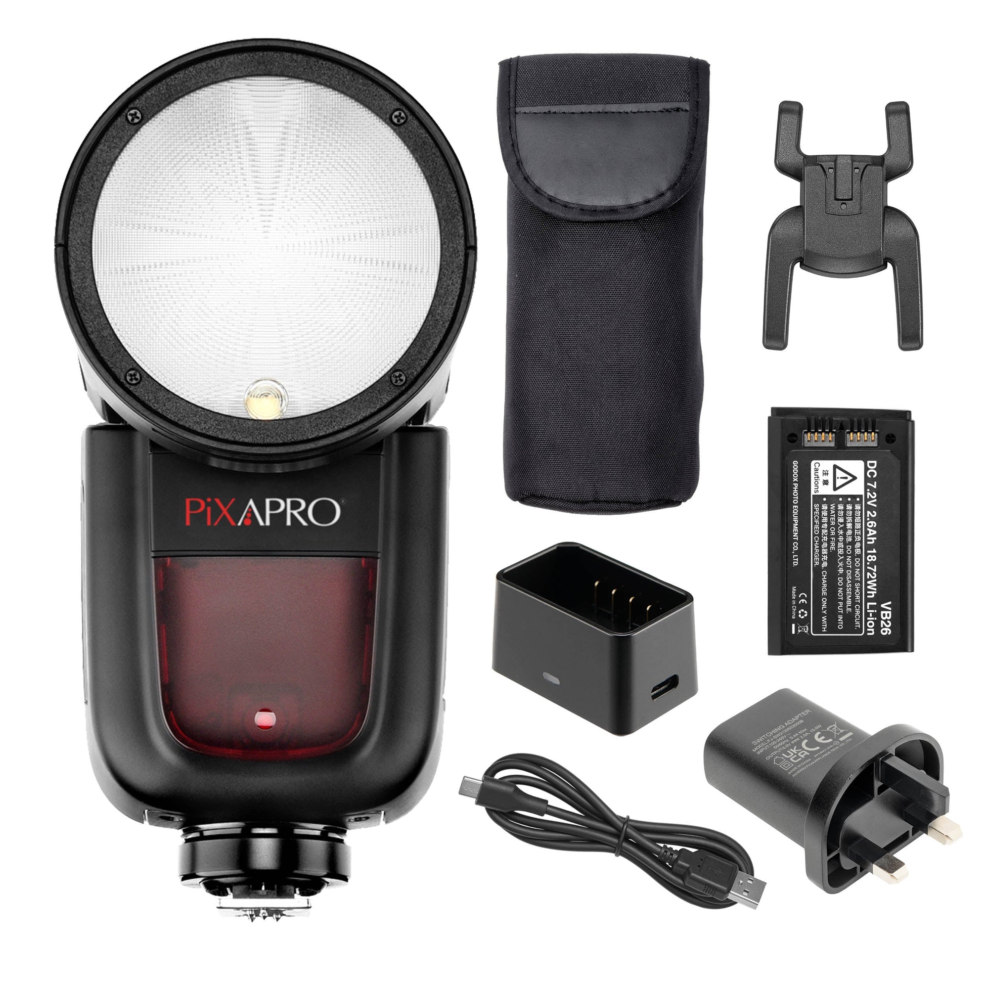 PiXAPRO GIO1 Speedlite Pentax Box Content