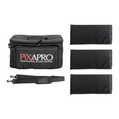 PiXAPRO Small Padded Shoulder Lighting Carry Bag  With Shoulder Strap Box Content