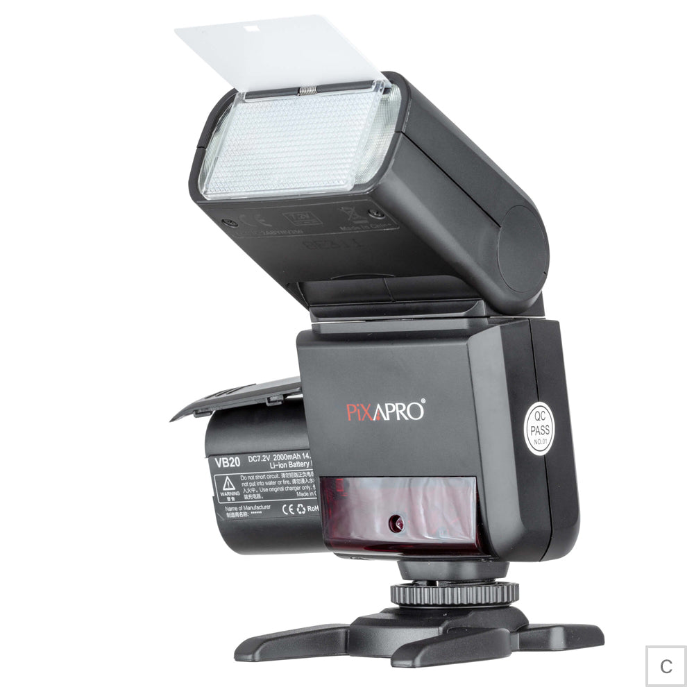 PixaPro Li-ION350II TTL & HSS Powerful Rechargeable Flashlight  for Canon