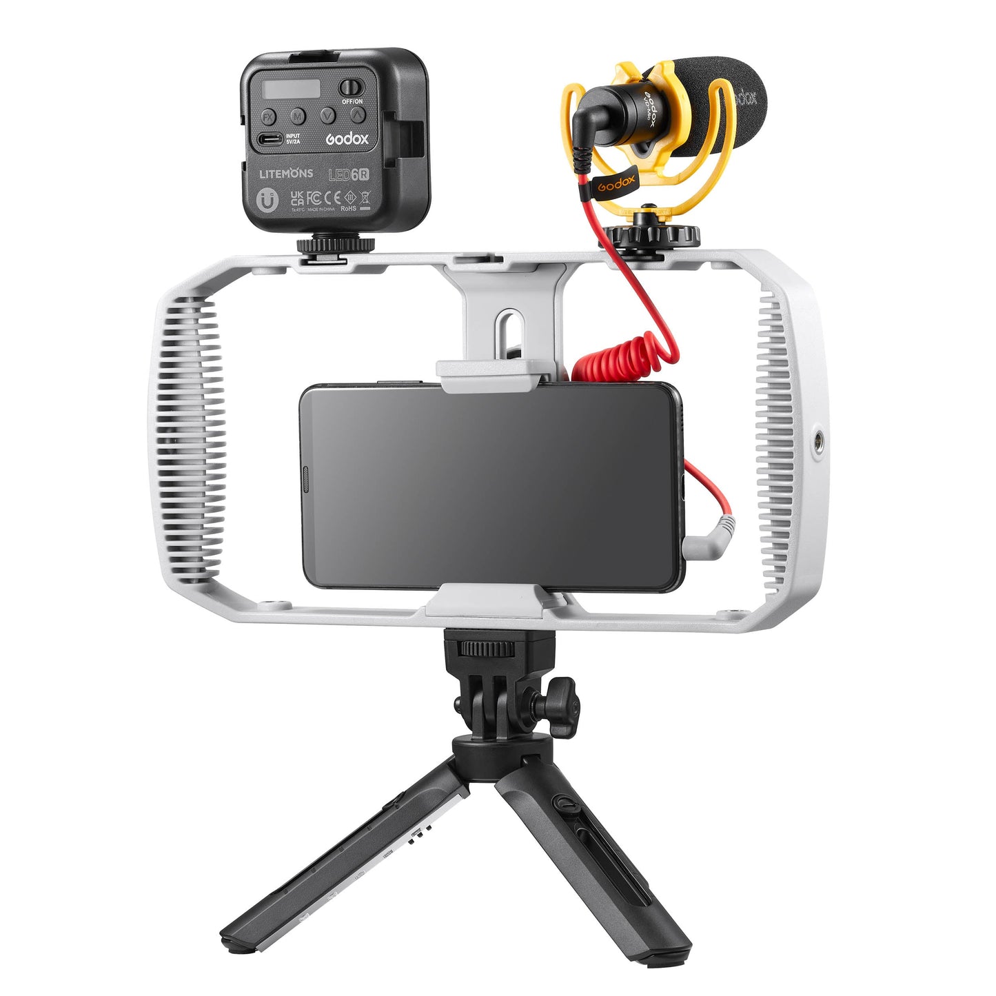 Godox VK1-UC Ultimate Smartphone Video Vlogging Kit compatible with mobile phone and interface lighting