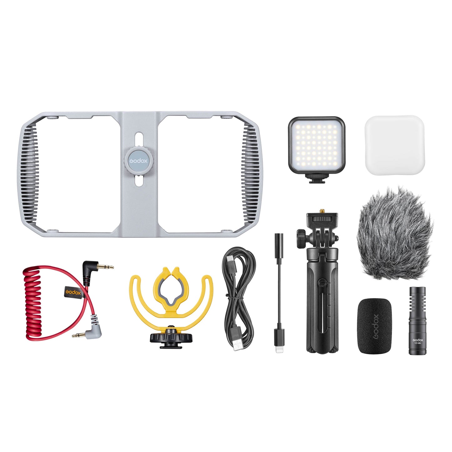 GODOX VK1-UC Vlogging Kit compatible with mobile phone and interface lighting