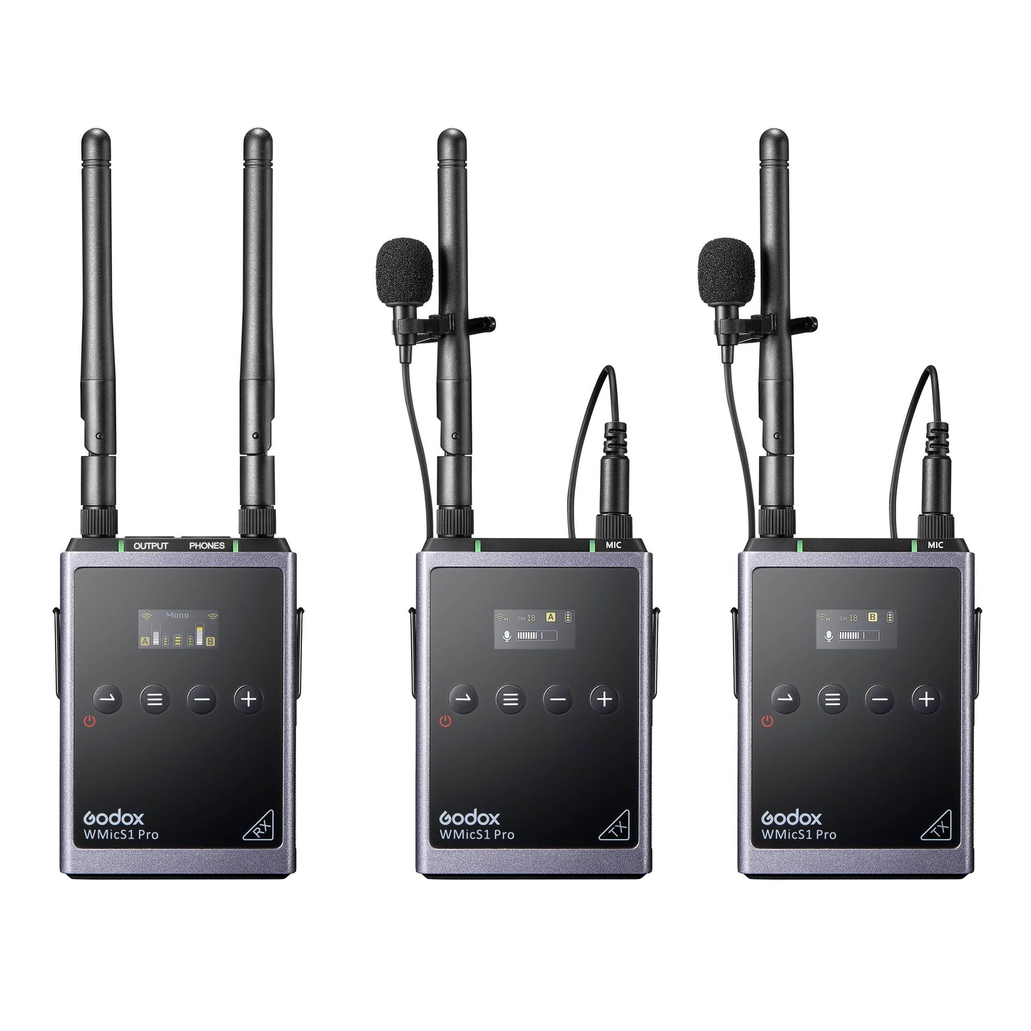 WMicS1 Pro Professional UHF Digital Wireless Microphone System
