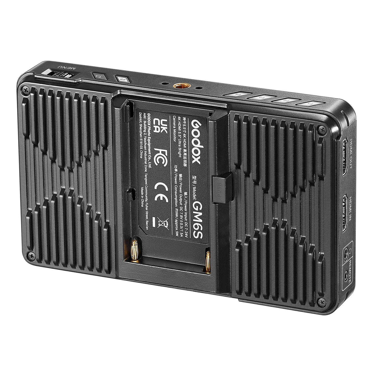 GM6S Ultra-Bright 1200nit On-Camera HDMI Field Monitor with 4K Support