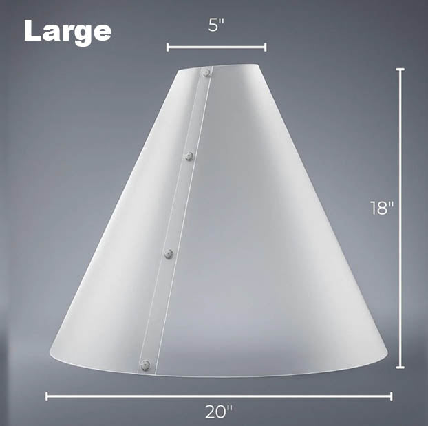 Dimensions of the Medium Large Diffusion Cone 