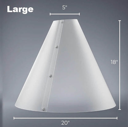 Dimensions of the Medium Large Diffusion Cone 