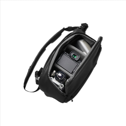 SAKK GEAR 6L Camera Sling Opened Top with Equipment inside