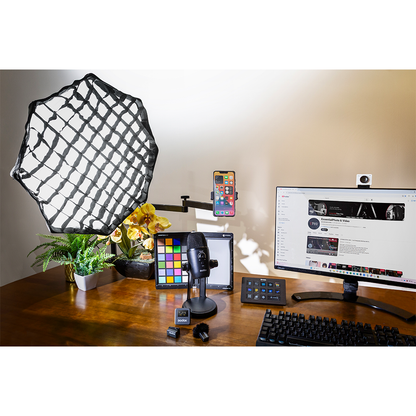 Godox All-in-One Tabletop Lighting & Streaming Kit for Video & Content Creation Angled View