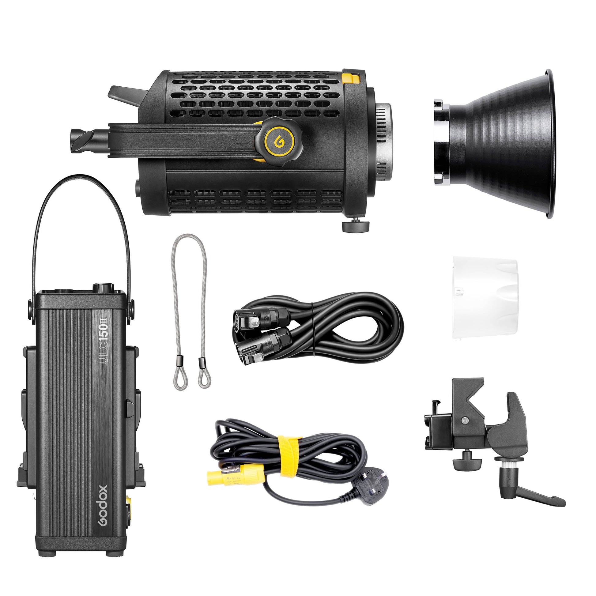 Godox 160W Silent Fanless Daylight-Balanced COB LED Studio Light Box Content